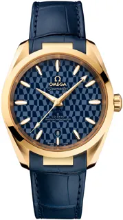 Omega Aqua Terra 522.53.38.20.03.001 Yellow gold Blue