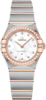 Omega Constellation 131.25.25.60.55.001 Rose gold and Stainless steel White