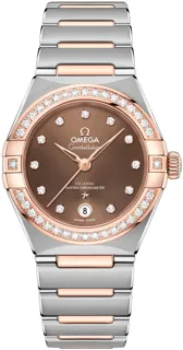 Omega Constellation 131.25.29.20.63.001 Stainless steel$rose gold Brown