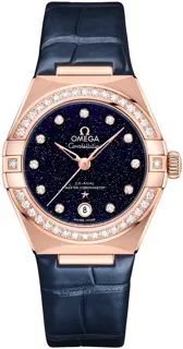 Omega Constellation 131.58.29.20.53.003 Rose gold Blue