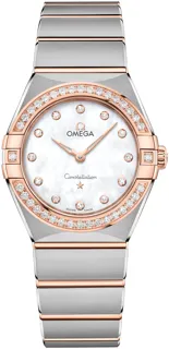 Omega Constellation Quartz 131.25.28.60.55.001 Rose gold and Stainless steel White