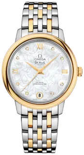 Omega De Ville 424.20.33.20.55.002 Yellow gold White