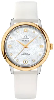 Omega De Ville 424.22.33.20.55.002 Yellow gold White