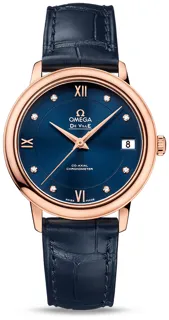 Omega De Ville Prestige 424.53.33.20.53.001 Red gold Blue