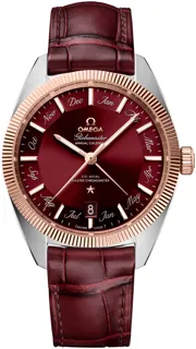 Omega Globemaster 130.23.41.22.11.001 Rose gold and Stainless steel Red