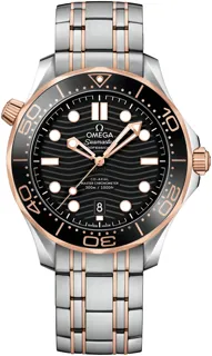 Omega Seamaster Diver 300M 210.20.42.20.01.001 Rose gold and Stainless steel Black