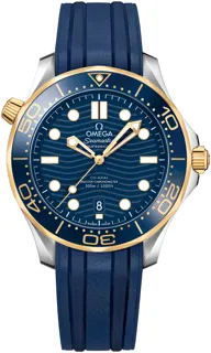 Omega Seamaster Diver 300M 210.22.42.20.03.001 Yellow gold Blue