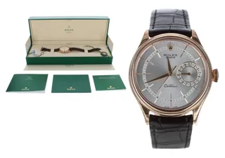 Rolex Cellini 50515 Rose gold Silver