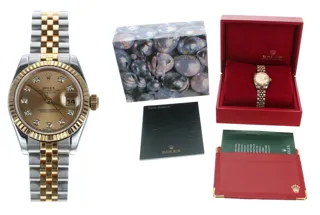 Rolex Lady-Datejust 179173 Yellow gold and Stainless steel Champagne