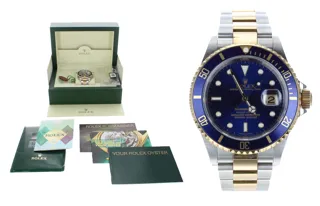 Rolex Submariner 16613 T Stainless steel and gold Blue