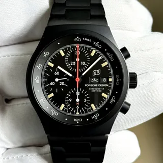 Porsche Design Chronograph 1 6041.7.01.008.10.5 Titanium and PVD Black