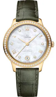 Omega De Ville 434.58.34.20.55.002 Yellow gold white mother-of-pearl