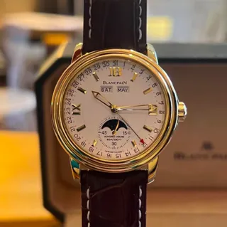 Blancpain Léman 2763-1418A-53 Yellow gold White