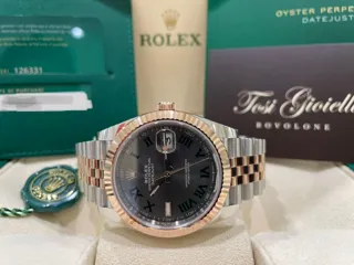 Rolex Datejust 126331-0016 Rose gold and Oystersteel Gray