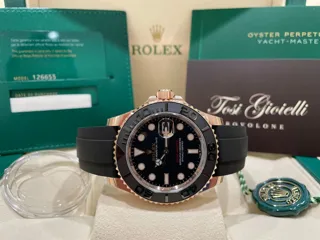 Rolex Yacht-Master 126655-0002 Rose gold Black