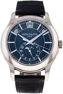 Patek Philippe Annual Calendar 5205G-013 White gold Blue