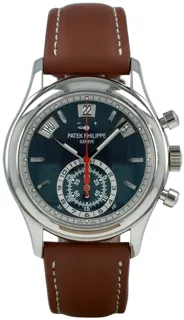 Patek Philippe Annual Calendar Chronograph 5960/01G-001 White gold Blue