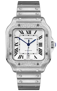 Cartier Santos WSSA0030-02 Stainless steel White