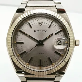 Rolex Datejust Oysterquartz 5100 Yellow gold Silver