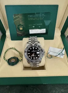 Rolex GMT-Master 126710GRNR-0003 Stainless steel Black