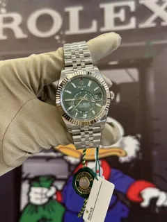 Rolex Sky-Dweller 336934-0002 White gold and Stainless steel Green