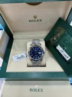 Rolex Datejust 126300-0002 Stainless steel Blue