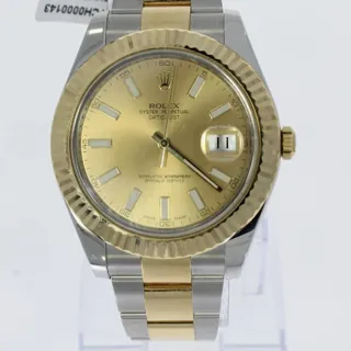 Rolex Datejust 116333-0006 Yellow gold and Stainless steel Champagne