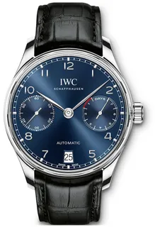 IWC Portugieser IW500710 Stainless steel Blue