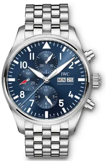 IWC Pilot Chronograph IW377717 43mm Stainless steel Blue