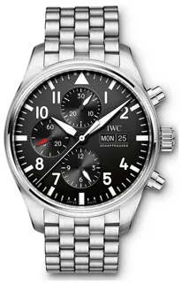 IWC Pilot IW377710 Stainless steel Black