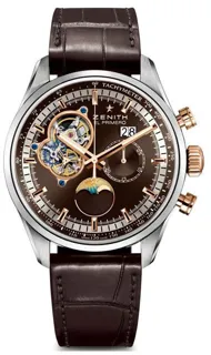 Zenith El Primero 51.2161.4047/75.C713 Rose gold and Stainless steel Brown