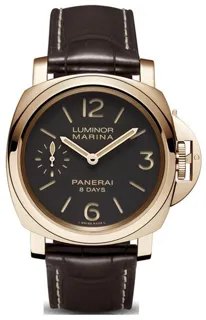 Panerai Luminor Marina 8 Days PAM 00511 Rose gold Braun