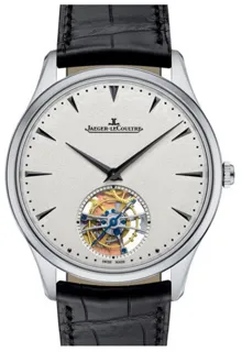 Jaeger-LeCoultre Master Ultra Thin Tourbillion Q1323420 White gold Silver