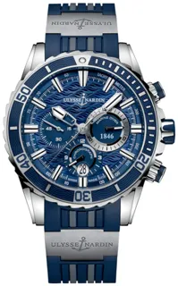 Ulysse Nardin Marine Chronograph 1503-151-3/93 Stainless steel Blue