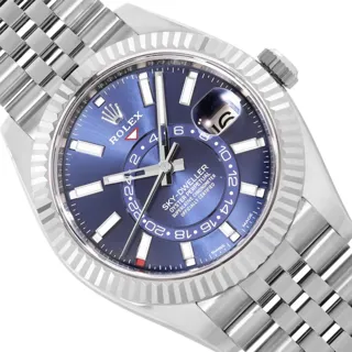 Rolex Sky-Dweller Stainless steel and 18k white gold Blue