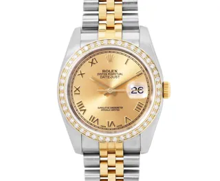 Rolex Datejust 36 116233 Yellow gold and Stainless steel Champagne