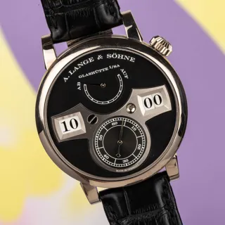 A. Lange & Söhne Lange Zeitwerk 140.029 White gold Black