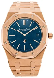 Audemars Piguet Royal Oak 15202OR.OO.1240OR.01 Rose gold Blue