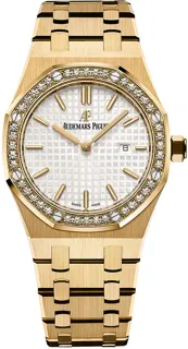 Audemars Piguet Royal Oak 67651BA.ZZ.1261BA.01 Yellow gold Silver