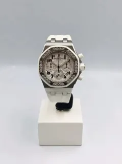 Audemars Piguet Royal Oak Offshore 26048SK.ZZ.D010CA.01 Stainless steel and Rubber White