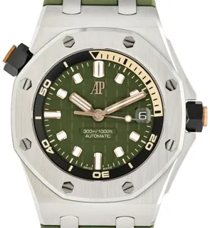 Audemars Piguet Royal Oak Offshore Diver 15720ST.OO.A052CA.01 Stainless steel Green