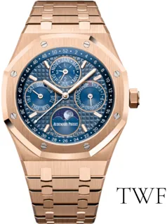 Audemars Piguet Royal Oak Perpetual Calendar 26574OR.OO.1220OR.02 Rose gold Blue