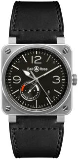 Bell & Ross BR 03 BR0397-BL-SI/SCA Stainless steel Black