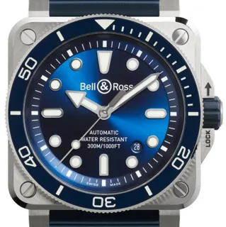 Bell & Ross BR 03 42mm Stainless steel Blue