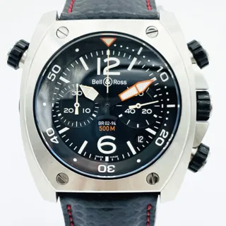 Bell & Ross BR 02 Chronograph BR02-94-S Stainless steel Black