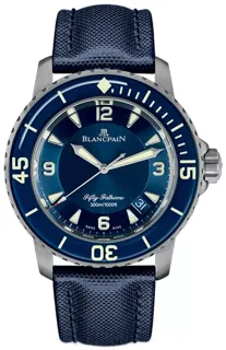 Blancpain Fifty Fathoms 5015-12B40-O52A Titanium Blue