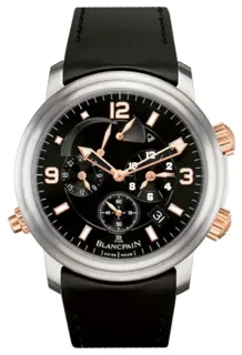 Blancpain Léman Réveil GMT 2041-12A30-64B Titanium and Red gold Black