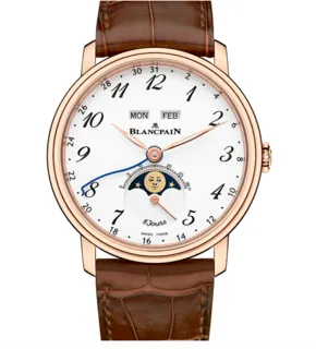 Blancpain Villeret 6639A-3631-55B Red gold White