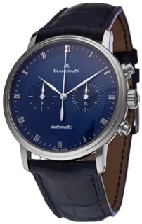 Blancpain Villeret 4082-1540-55 White gold Blue