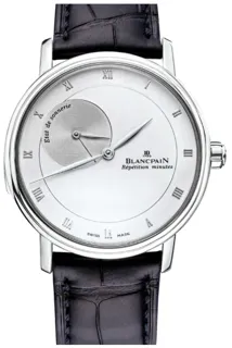 Blancpain Villeret 6037-1542-55B White gold Silver